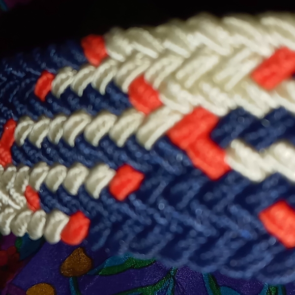 Red, White, Blue Men's braided belt size medium - Picture 4 of 4